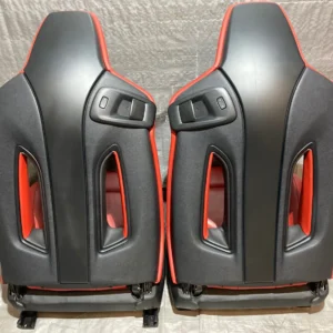 Alternative view of 2015-2020 F82 BMW M4 Coupe Competition Package Sakhir Orange Merino Leather Front Seats / Heated / F8M05