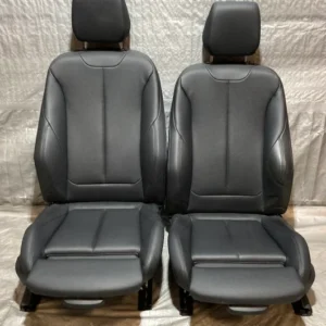 2014-2020 BMW 2 Series Coupe Front Sports Seats / Dakota Black Leather / Pair / B2006