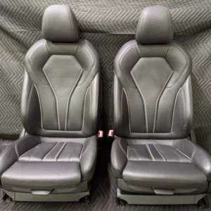 BMW G30 5-Series Front Sport Seats Heated Memory Lumbar Black Exclusive Leather 52107457707
