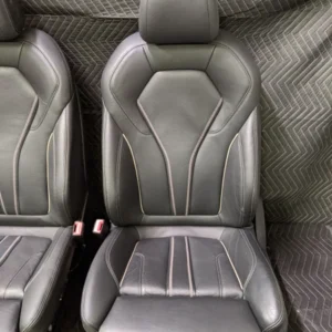 Alternative view of BMW G30 5-Series Front Sport Seats Heated Memory Lumbar Black Exclusive Leather 52107457707