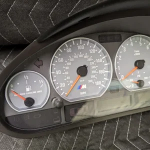 Alternative view of BMW E46 M3 Convertible Instrument Cluster Speedometer SMG 62117834420