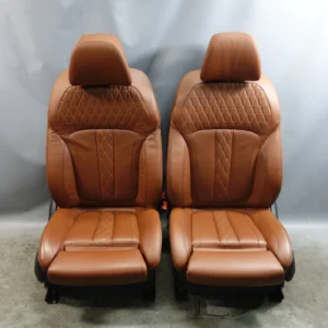 BMW X5 X6 X7 Front Comfort Seat Pair Tartufo Merino Leather Individual OEM 2019-2025