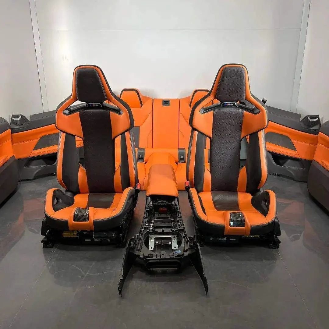 Apex carbon fiber bucket seat for BMW, black weave finish